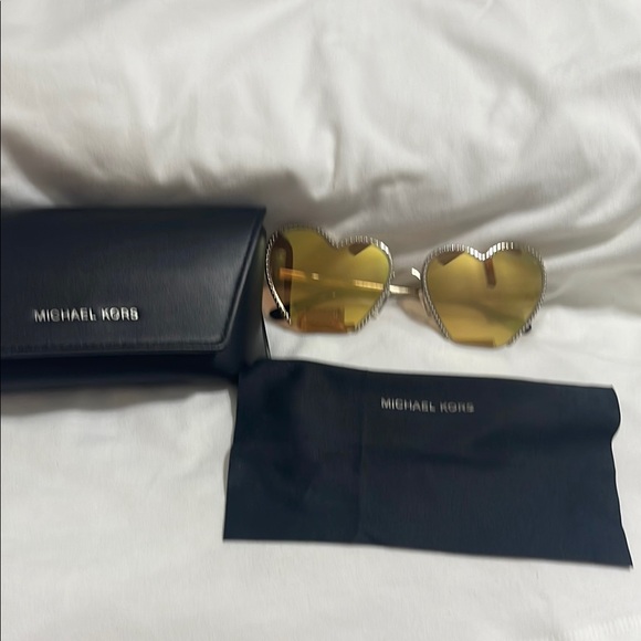 Michael Kors Gold Heart Sunglasses - Picture 2 of 13